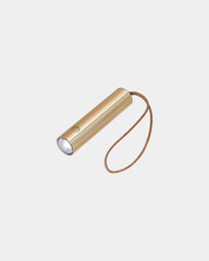 Lampka LED aluminiowa Lexon Fine Bag Light 2 z nadrukiem - Jasne złoto