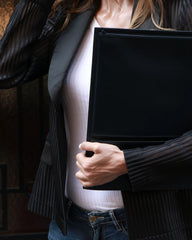 Etui na laptopa ze skóry z recyklingu Lexon Flat 15" z nadrukiem - 5