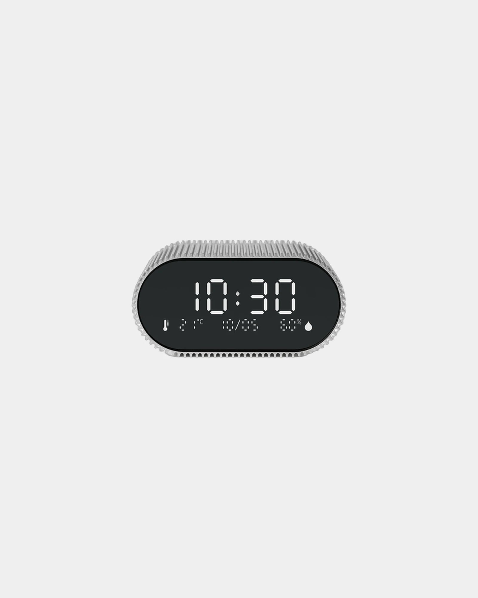 Lampa-budzik aluminiowa Lexon Ray Clock z nadrukiem - 17