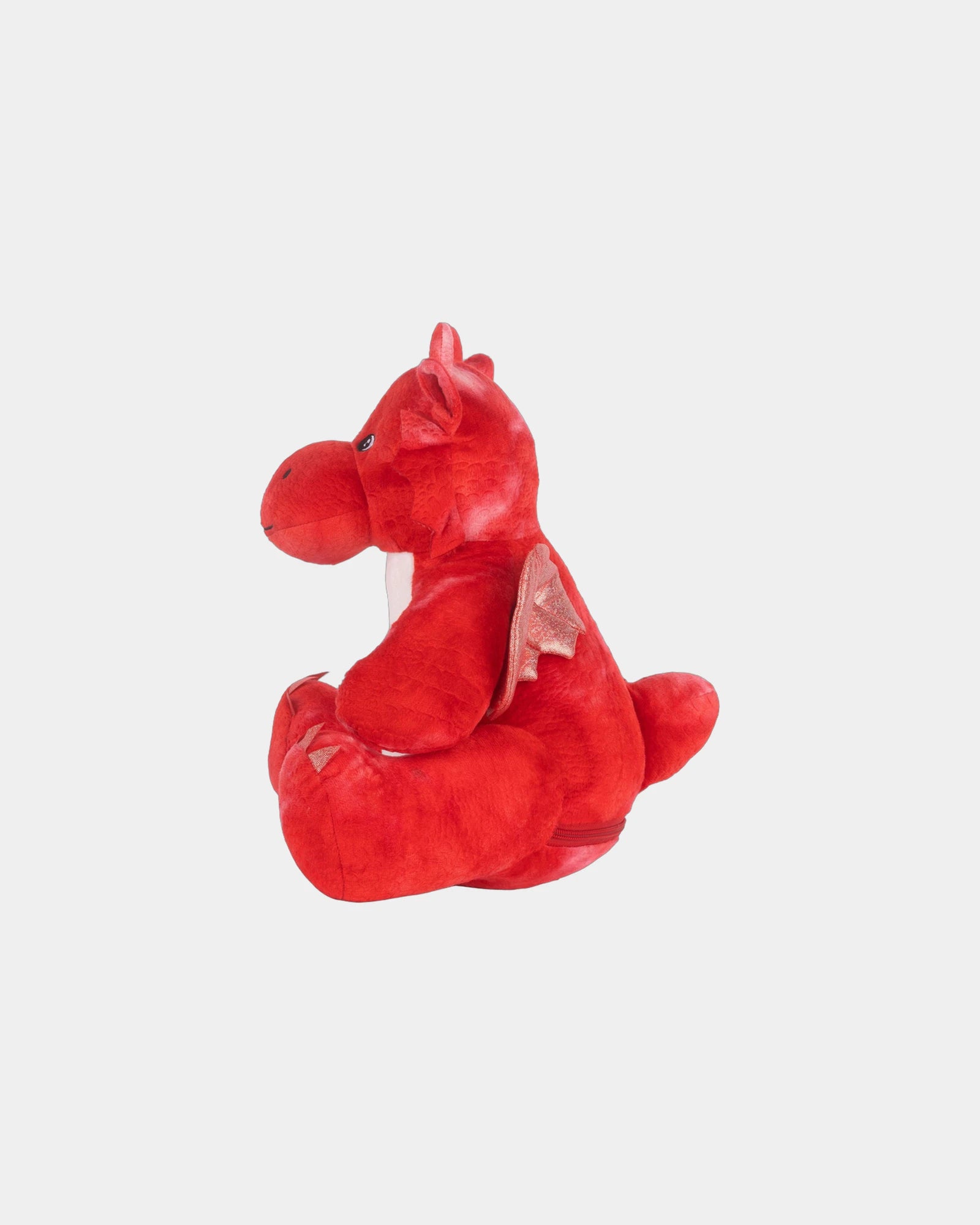 Maskotka smok pluszowy 39 cm na suwak z nadrukiem - 2