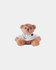 Pluszowy miś doktor z poliestru 13 cm z nadrukiem - Biały