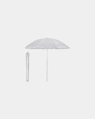Parasol przenośny poliestrowy Ø150 cm z nadrukiem - Szary