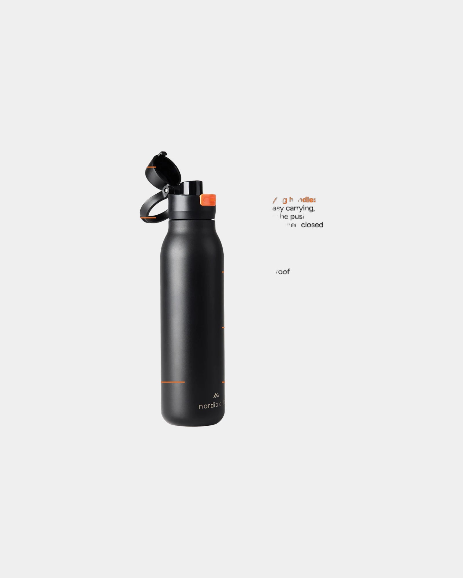 Butelka ze stali nierdzewnej z recyklingu 750 ml Nordic Drift z nadrukiem - 1