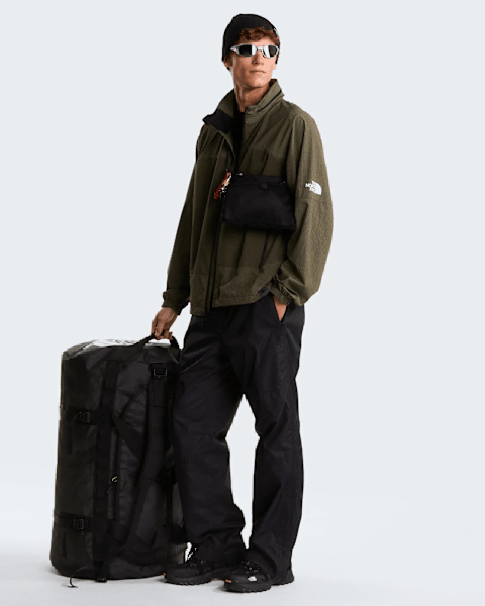 Torba podróżna z poliestru z recyklingu The North Face 132L z nadrukiem - 12