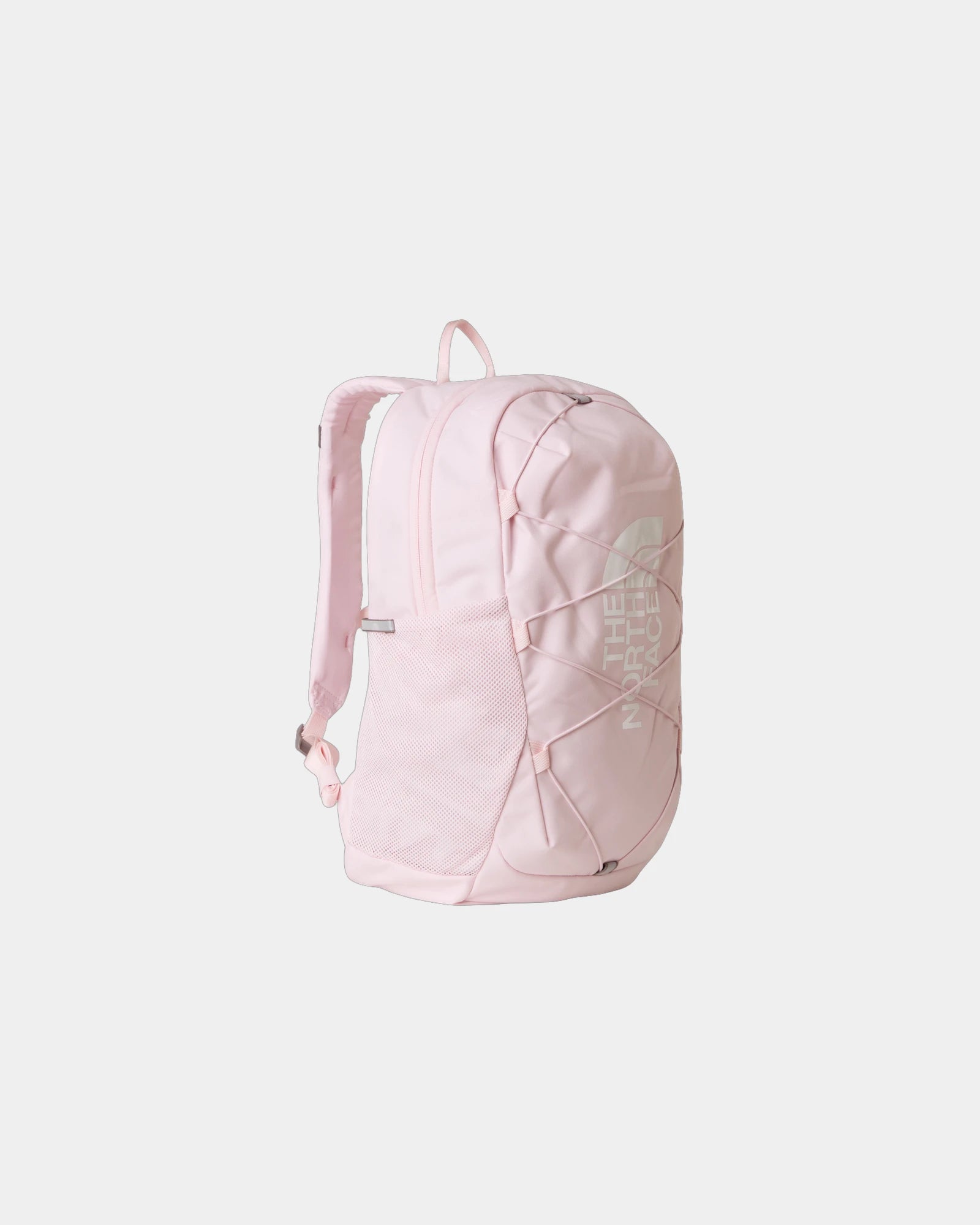 Plecak z poliestru z recyklingu The North Face Jester z nadrukiem - Blady różowy - biały