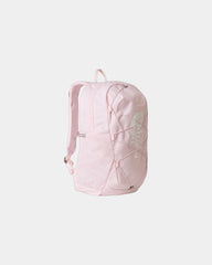 Plecak z poliestru z recyklingu The North Face Jester z nadrukiem - Blady różowy - biały
