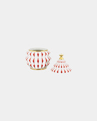 Puszka na ciastka porcelanowa Alessi Delight z nadrukiem
