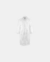 Szlafrok frotte z bawełny czesanej 340 g/m² Classic z nadrukiem - Biały