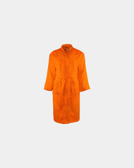 Szlafrok frotte z bawełny czesanej 340 g/m² Classic z nadrukiem - Pomarańczowy