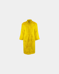 Szlafrok frotte z bawełny czesanej 340 g/m² Classic z nadrukiem - Żółty