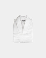 Szlafrok frotte z bawełny 230 g/m² z nadrukiem - Biały