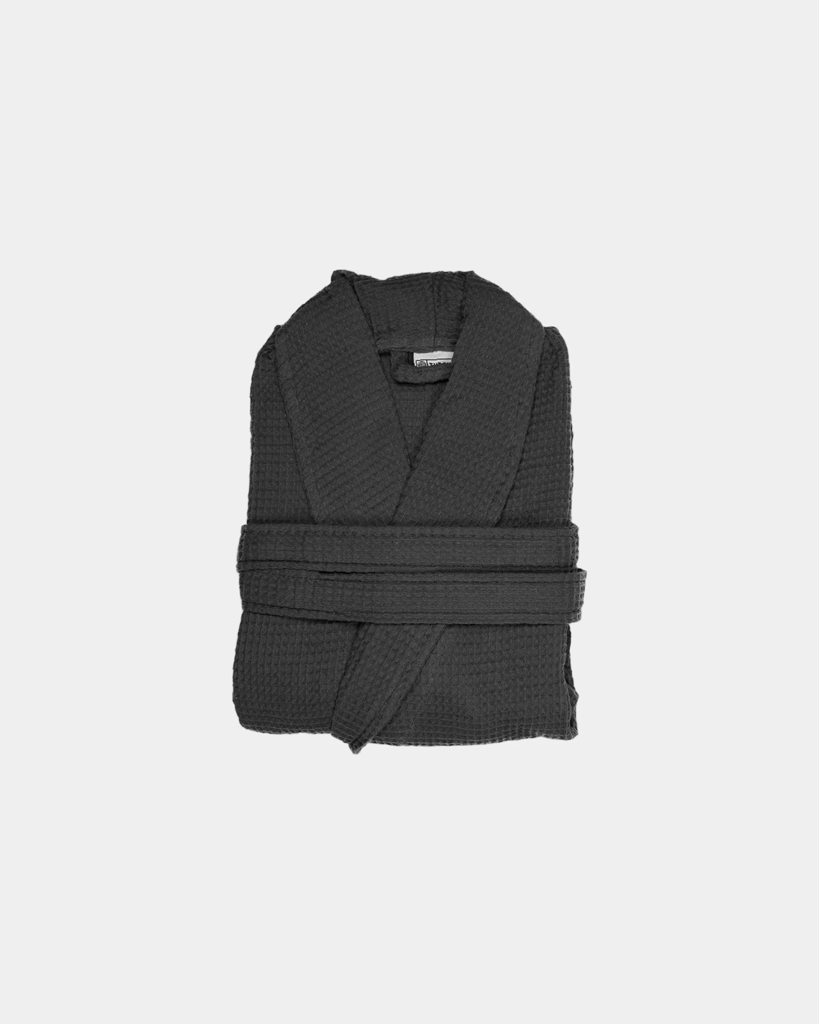 Szlafrok frotte z bawełny 230 g/m² z nadrukiem - Antracytowy