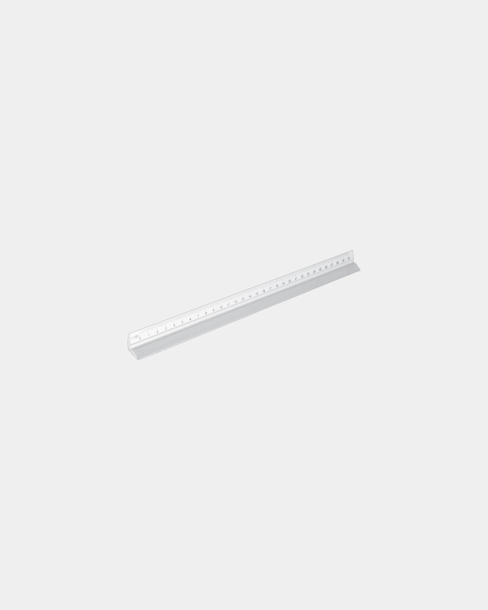Linijka trójkątna aluminiowa Cutch 30 cm z nadrukiem - 2