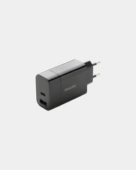 Ładowarka ścienna USB 30W Philips z nadrukiem - Czarny