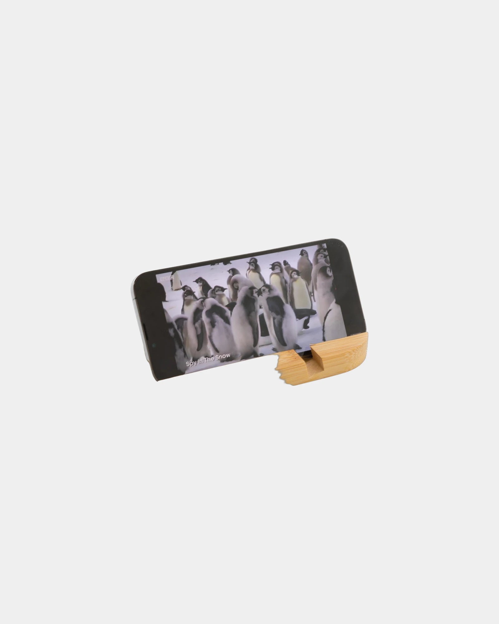 Podstawka na tablet i telefon z bambusa z nadrukiem - 2