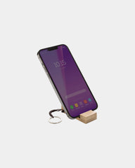 Stojak na telefon z bambusa z certyfikatem FSC z nadrukiem - 1