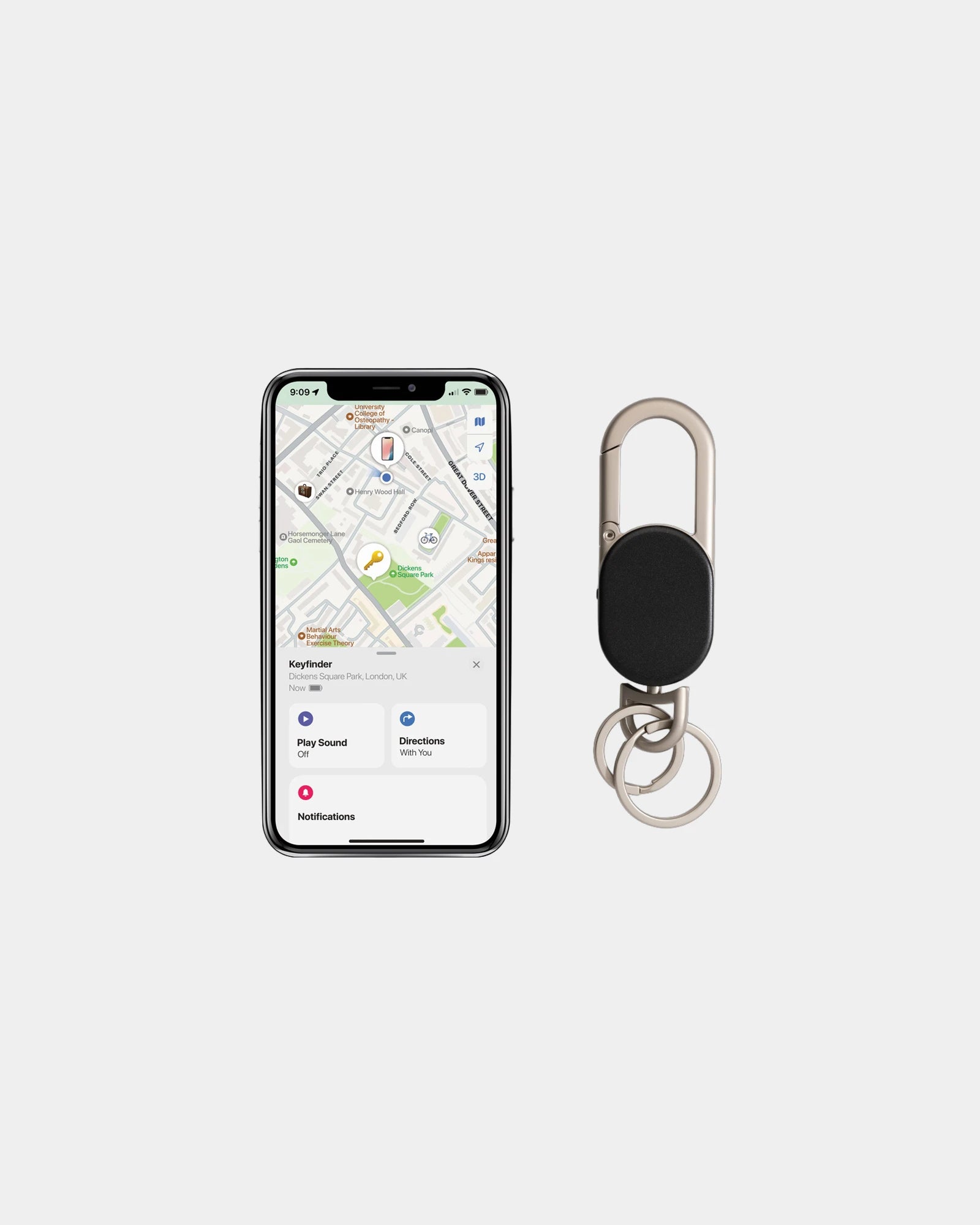 Brelok Keyfinder z lokalizacją GPS USB-C z nadrukiem - 3