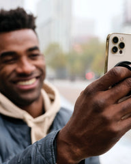 Uchwyt magnetyczny na telefon z plastiku z recyklingu z nadrukiem - 6