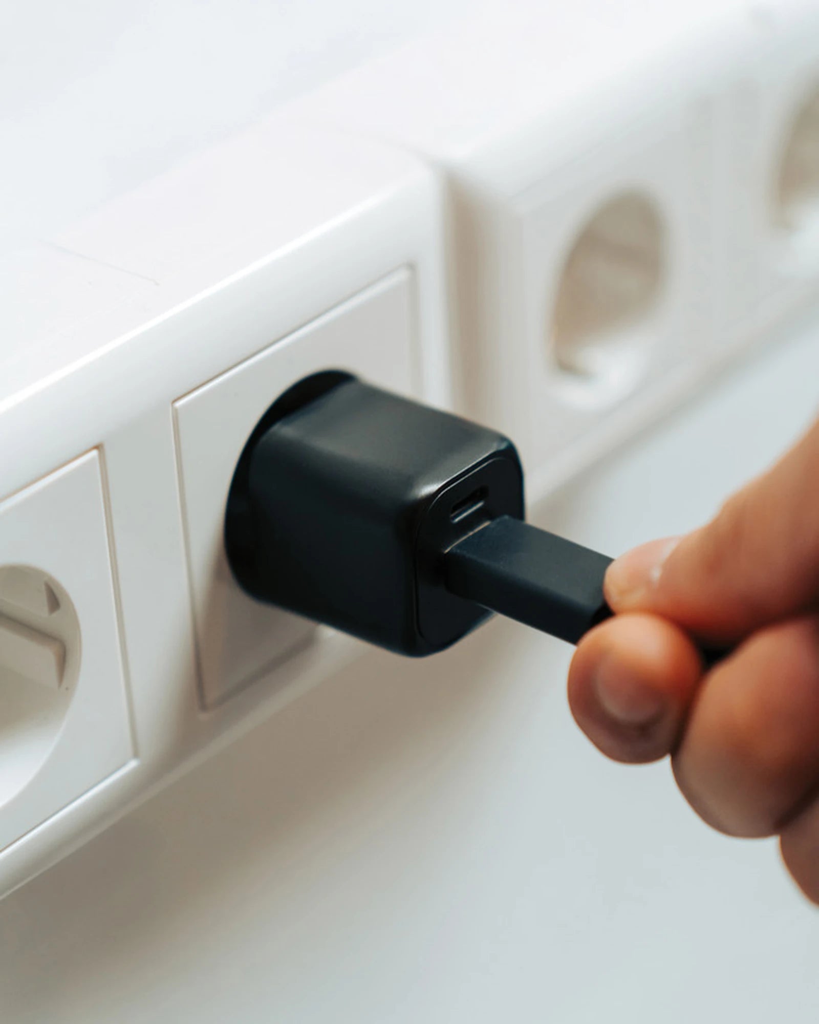 Ładowarka 20W GaN z plastiku z recyklingu Urban Vitamin Monterey z nadrukiem - 2