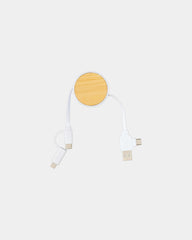 Kabel do ładowania 6w1 z plastiku z recyklingu 100 cm z nadrukiem - 2
