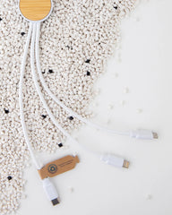 Kabel do ładowania 6 w 1 z plastiku z recyklingu z nadrukiem - 8