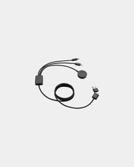 Kabel 6 w 1 z rPET RCS Terra z nadrukiem - Szary