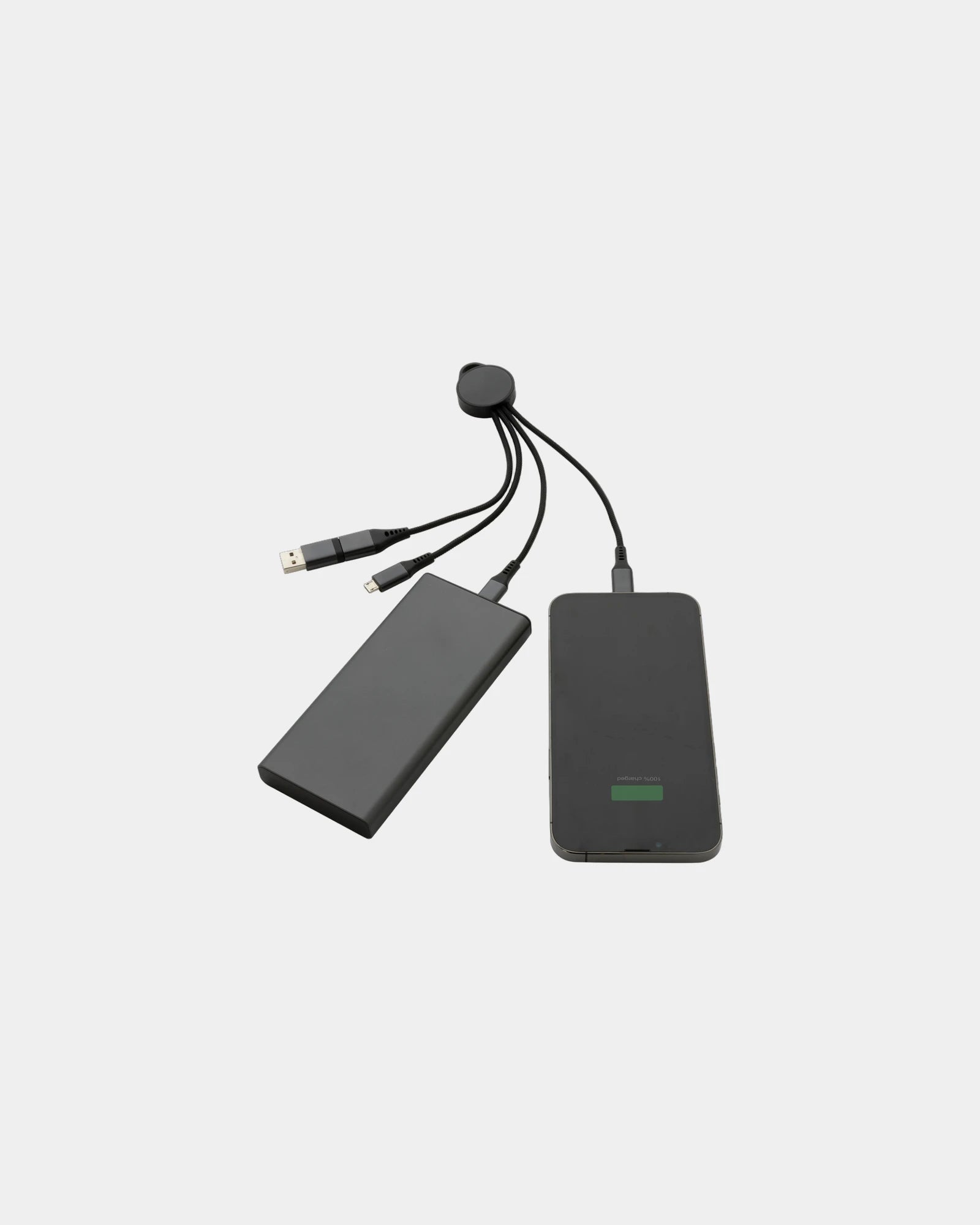 Kabel do ładowania 6w1 z aluminium z recyklingu z nadrukiem - 2