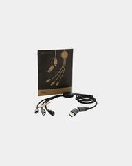 Kabel do ładowania 60W 120cm z aluminium z recyklingu z nadrukiem - 1