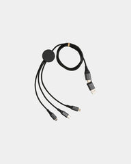 Kabel do ładowania 60W 120cm z aluminium z recyklingu z nadrukiem - Szary