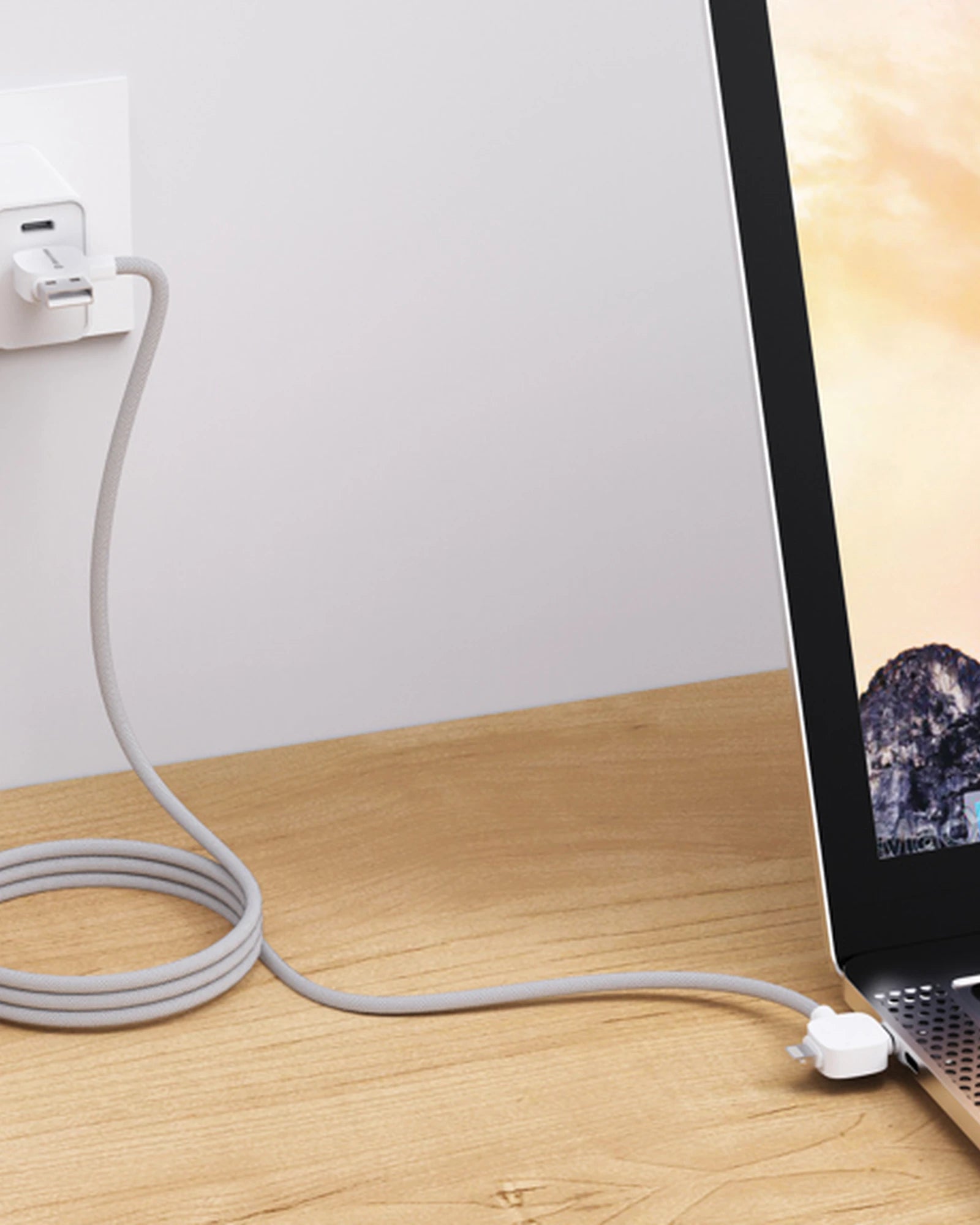 Kabel do ładowania 65W z TPE z recyklingu Stockton z nadrukiem - 15