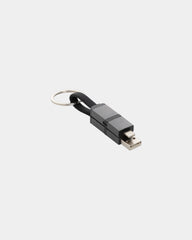 Kabel do ładowania 4 w 1 z aluminium z recyklingu z nadrukiem - Szary