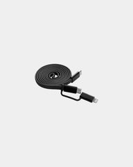 Kabel magnetyczny 2w1 60W Arc z nadrukiem - Czarny