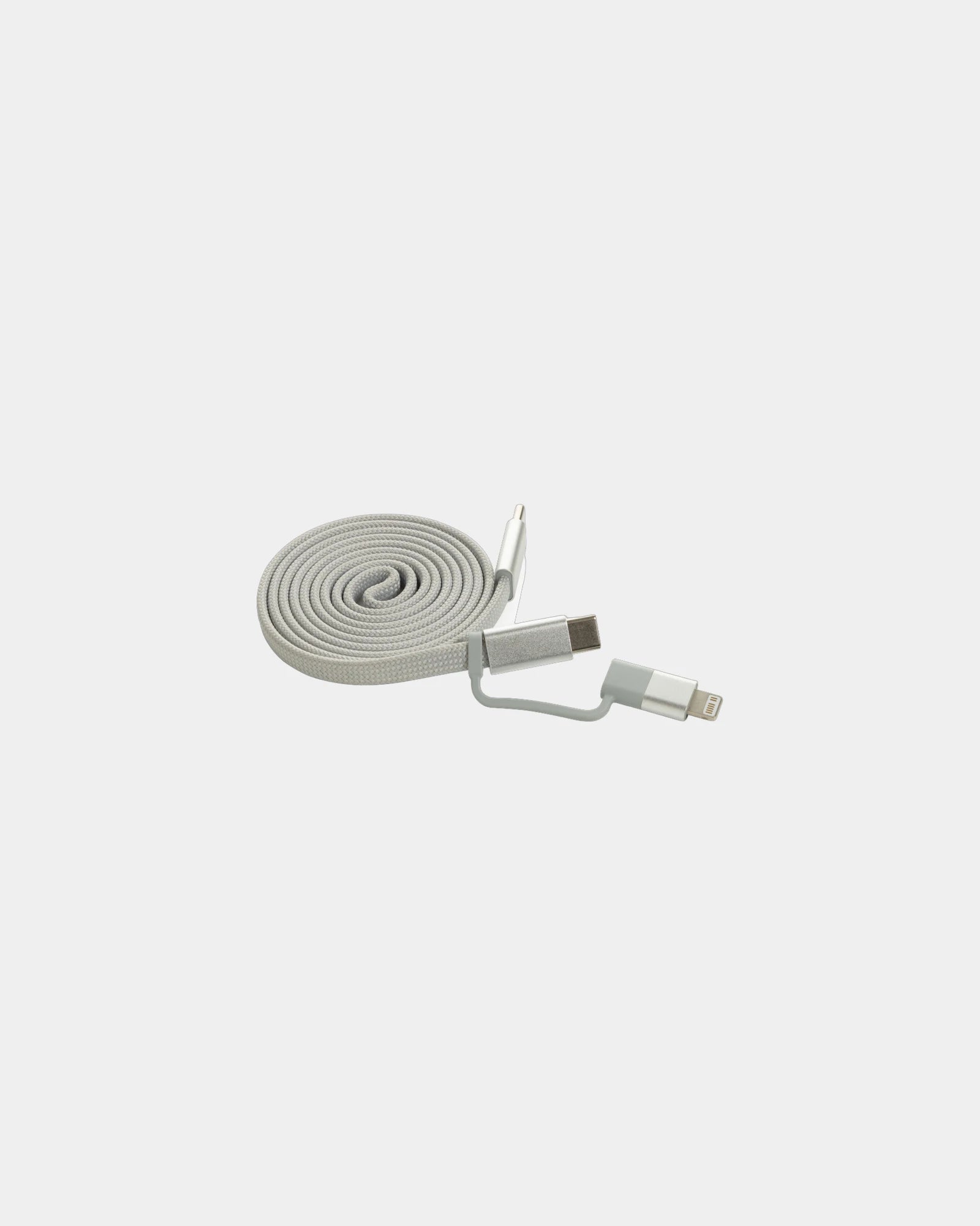 Kabel magnetyczny 2w1 60W Arc z nadrukiem - Szary