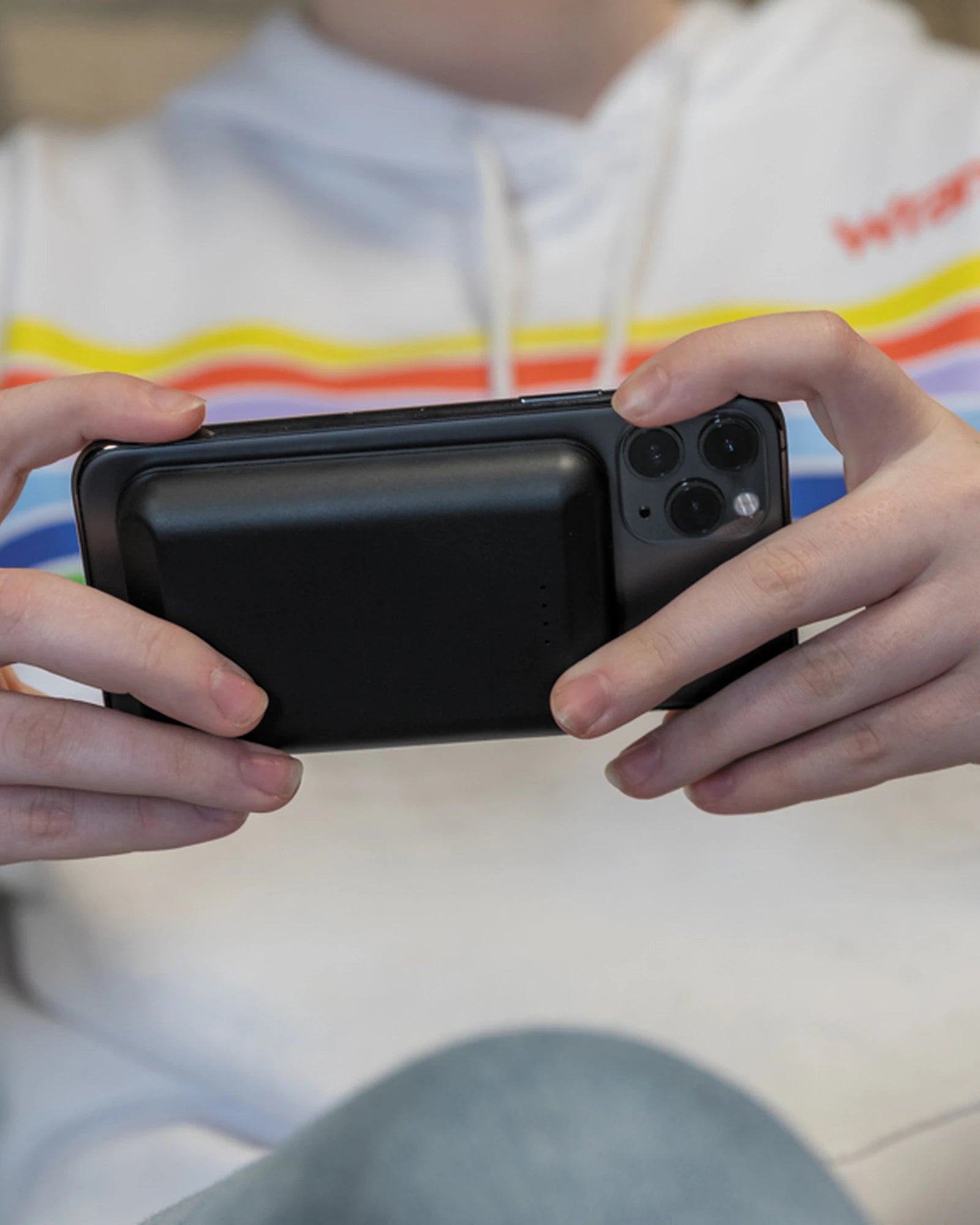 Powerbank 5000 mAh z ładowarką bezprzewodową z nadrukiem - 8