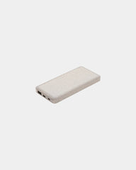 Powerbank z włókna słomy pszenicznej 10 000 mAh z nadrukiem - Khaki