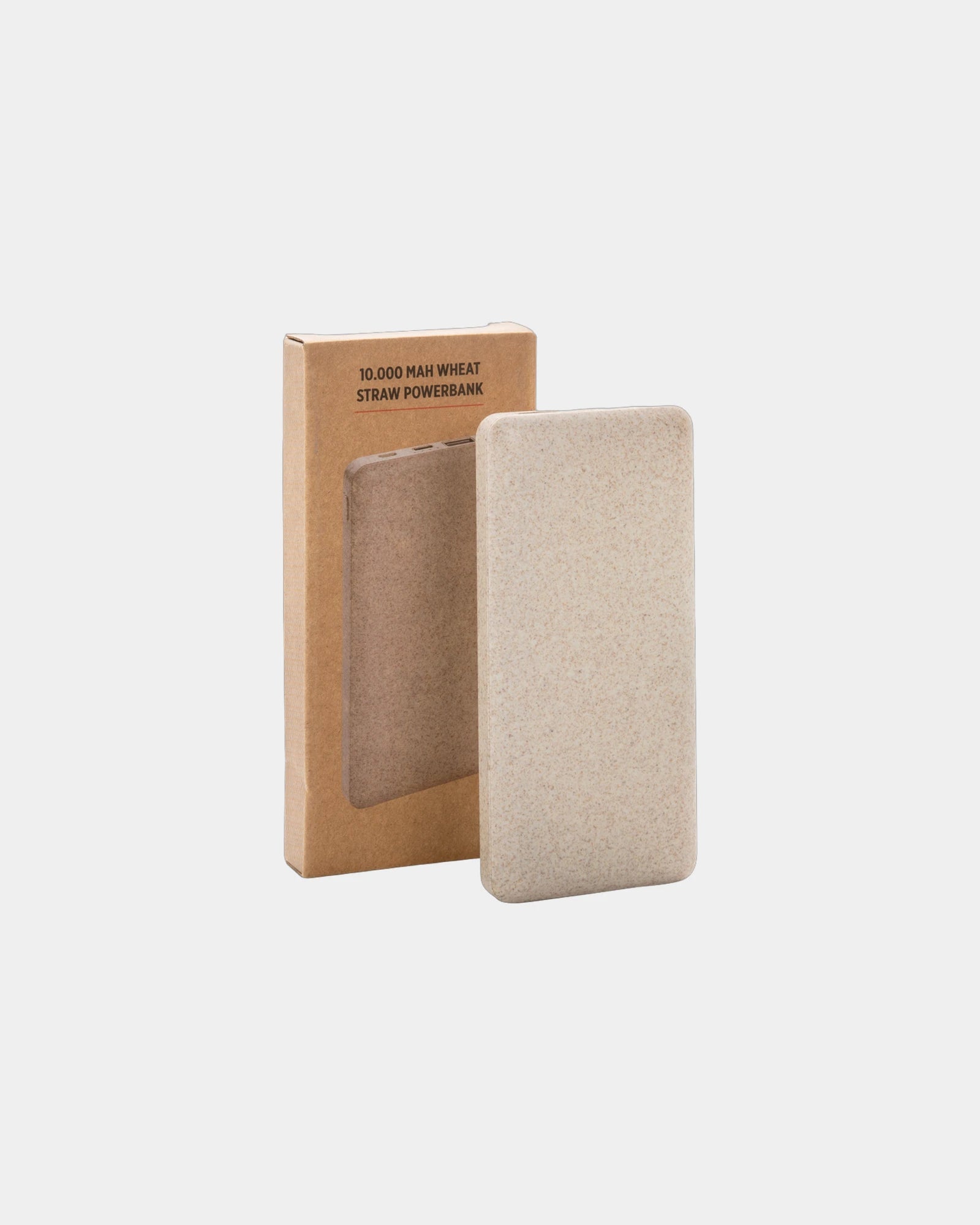 Powerbank z włókna słomy pszenicznej 10 000 mAh z nadrukiem - 4