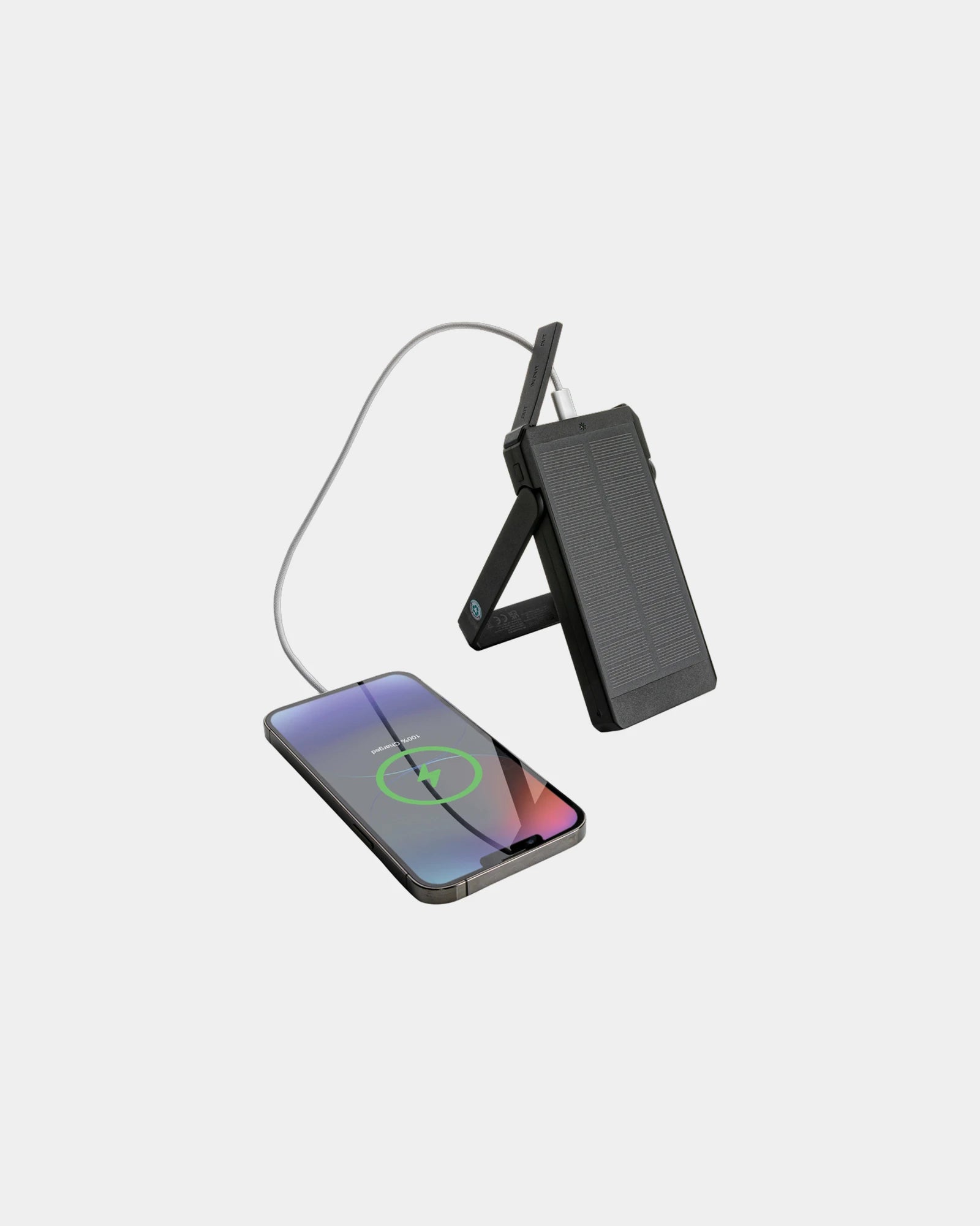 Powerbank 10 000 mAh z plastiku z recyklingu z nadrukiem - 1