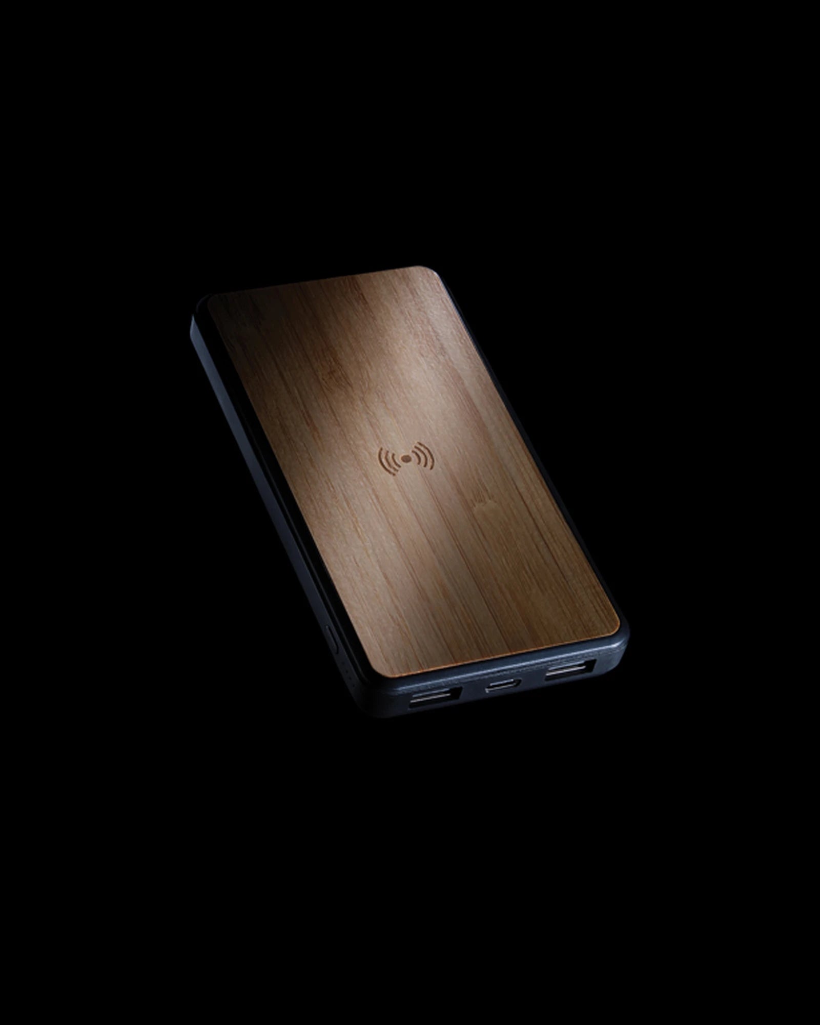 Powerbank 8000 mAh z plastiku z recyklingu z nadrukiem - 8