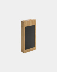 Powerbank solarny bambusowy 10 000 mAh z nadrukiem - 2