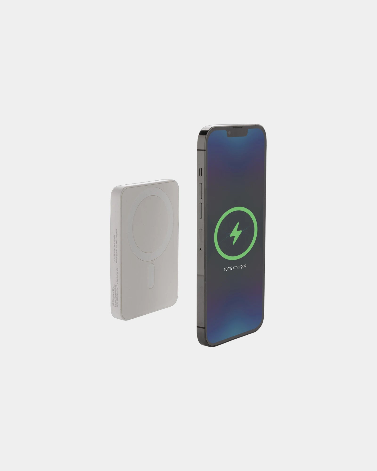 Powerbank magnetyczny 5000 mAh z plastiku z recyklingu z nadrukiem - 8