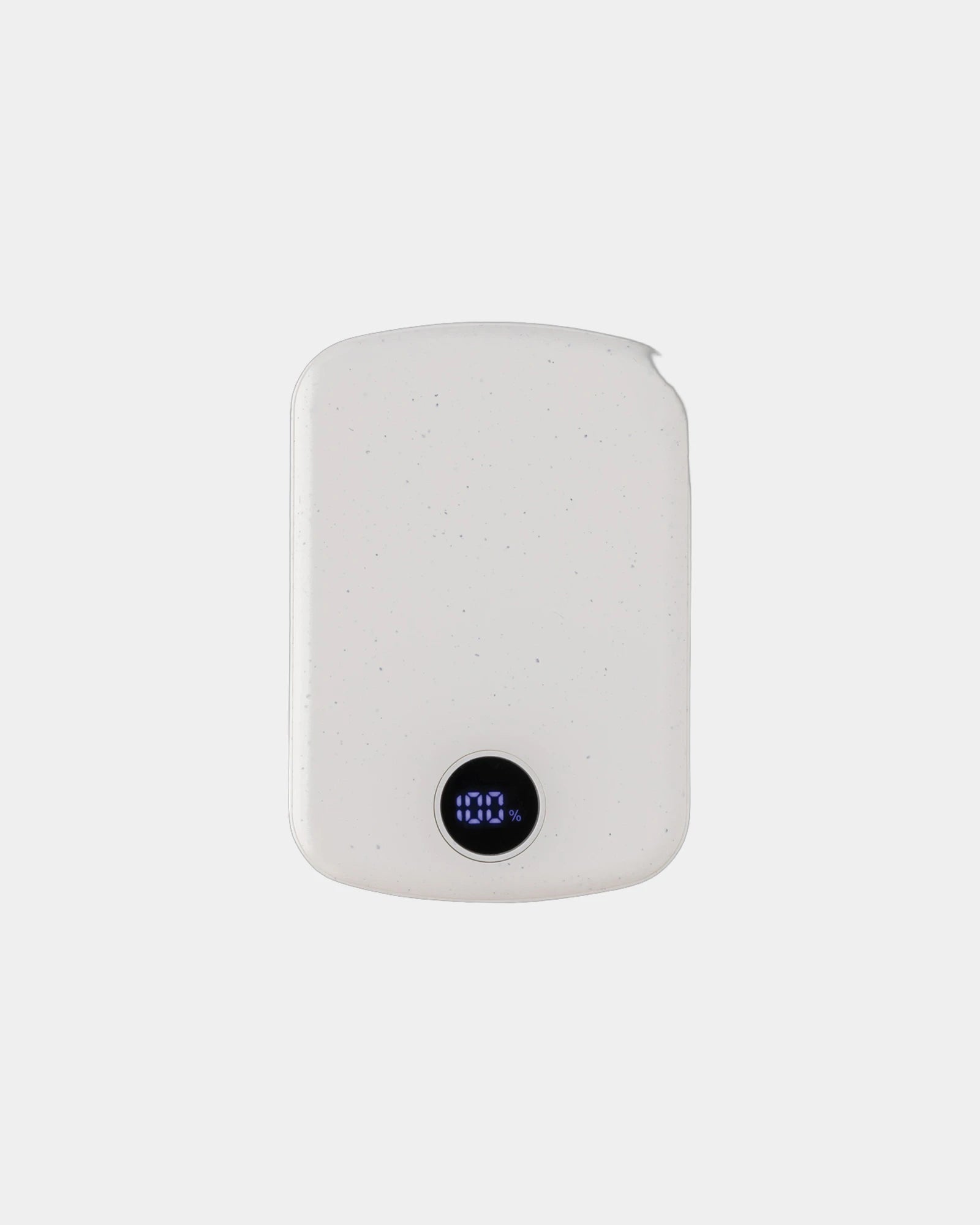 Powerbank magnetyczny 5000 mAh z plastiku z recyklingu z nadrukiem - Biały
