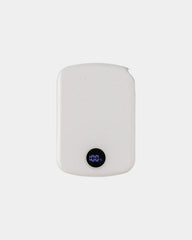 Powerbank magnetyczny 5000 mAh z plastiku z recyklingu z nadrukiem - Biały