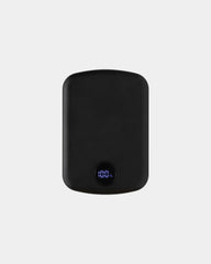 Powerbank magnetyczny 5000 mAh z plastiku z recyklingu z nadrukiem - Czarny
