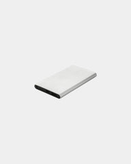 Powerbank 4000 mAh z plastiku z recyklingu z nadrukiem - Srebrny