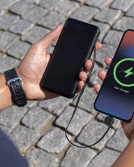 Powerbank 10 000 mAh z plastiku z recyklingu z nadrukiem - 9