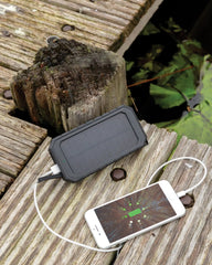 Powerbank solarny 10 000 mAh z plastiku z recyklingu z nadrukiem - 8