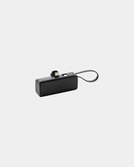 Powerbank 3000 mAh z plastiku z recyklingu z nadrukiem - Czarny