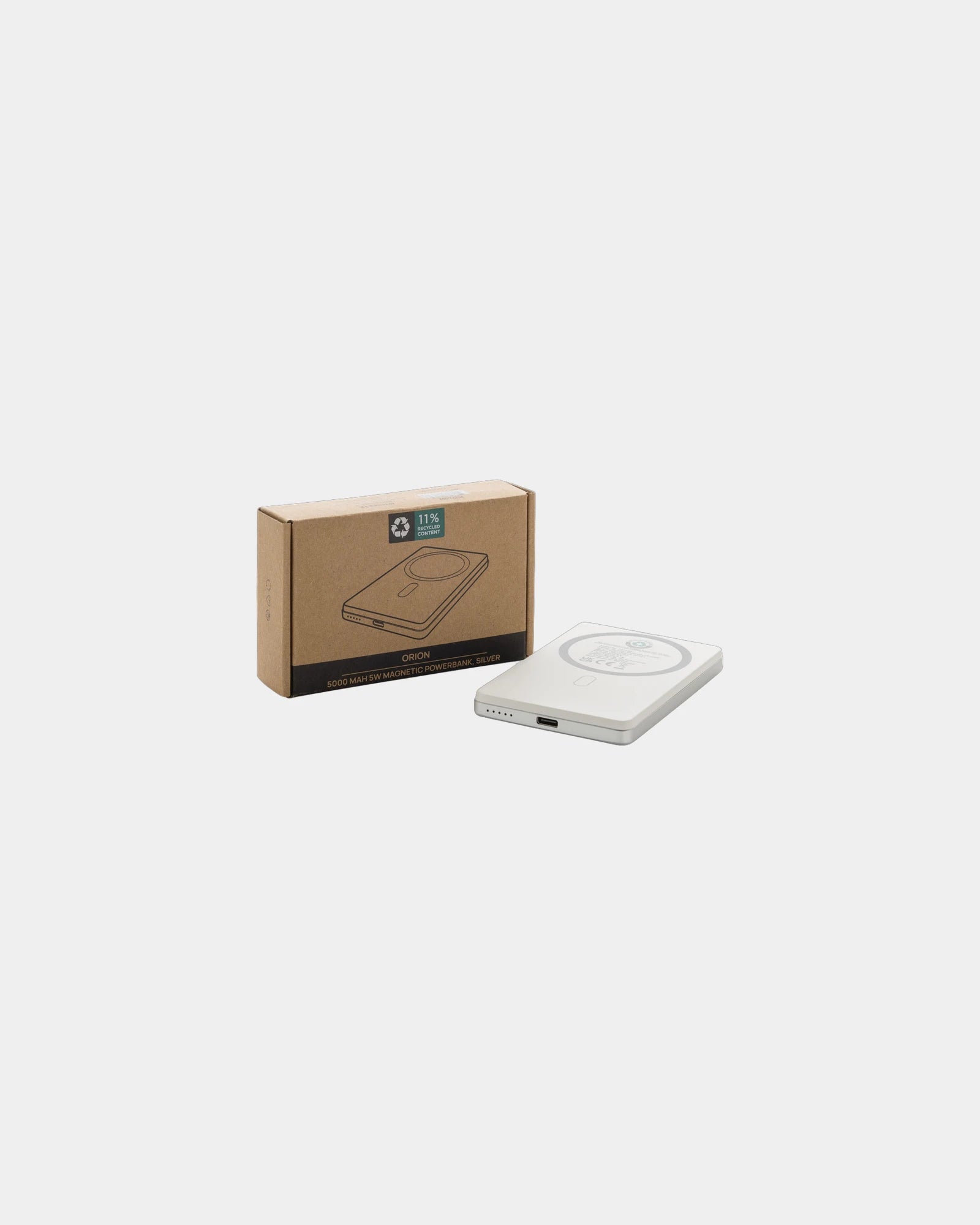 Powerbank z aluminium z recyklingu 5000 mAh z nadrukiem - 15