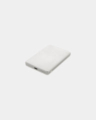 Powerbank z aluminium z recyklingu 5000 mAh z nadrukiem - Srebrny