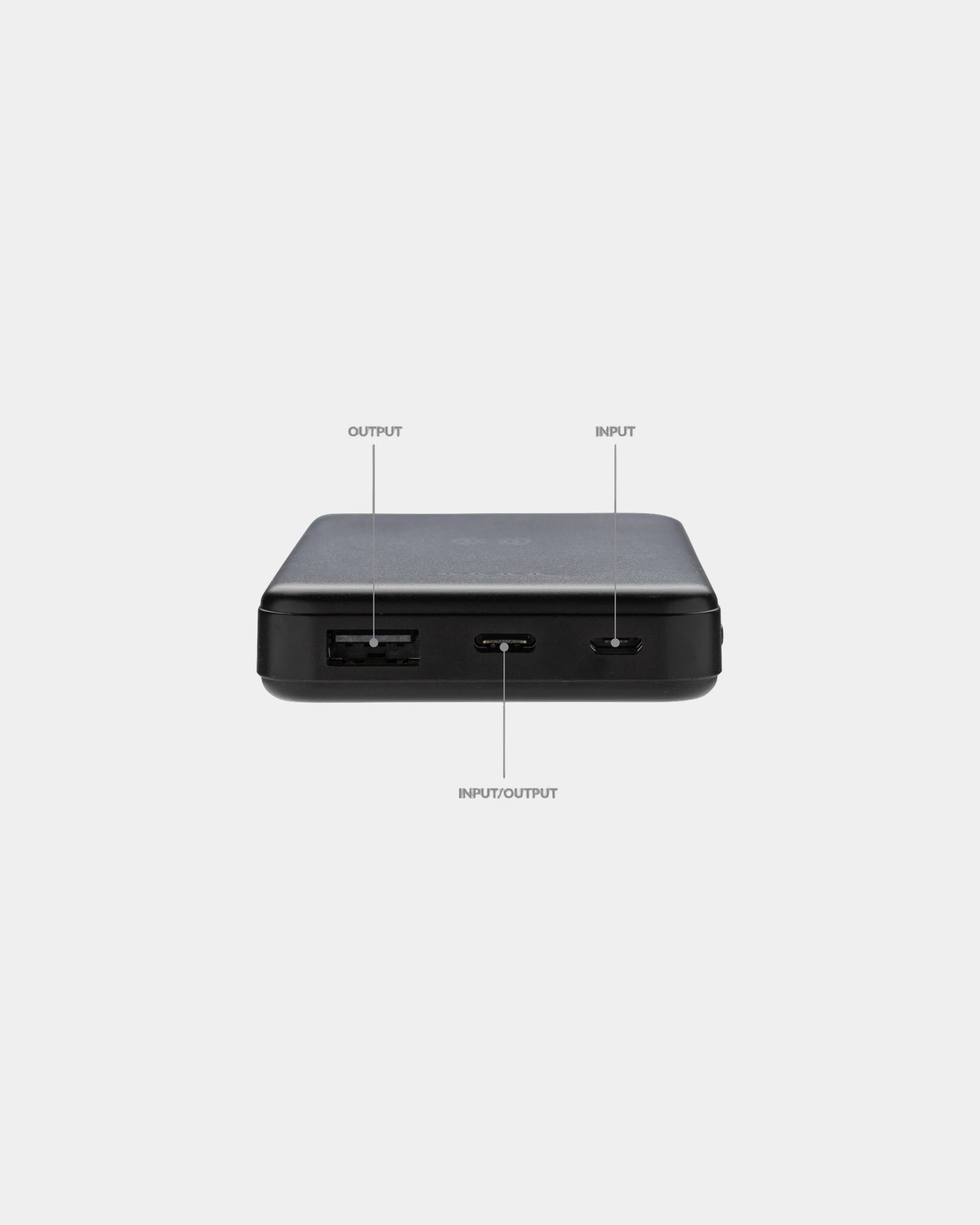 Powerbank 5000 mAh z plastiku z recyklingu z nadrukiem - 3